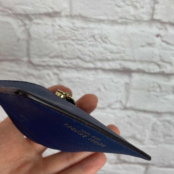 Henri Bendel New York Navy Blue Card Holder Card Case - Picture 7 of 7